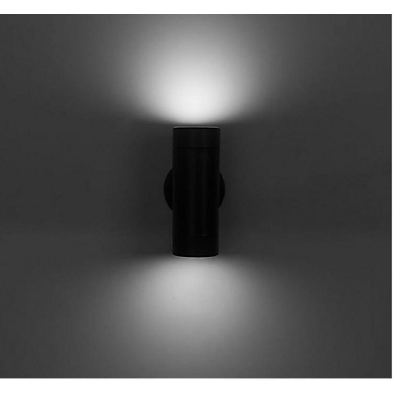 Applique noire moderne pour l'extérieur avec LED - Tino - LumenXL